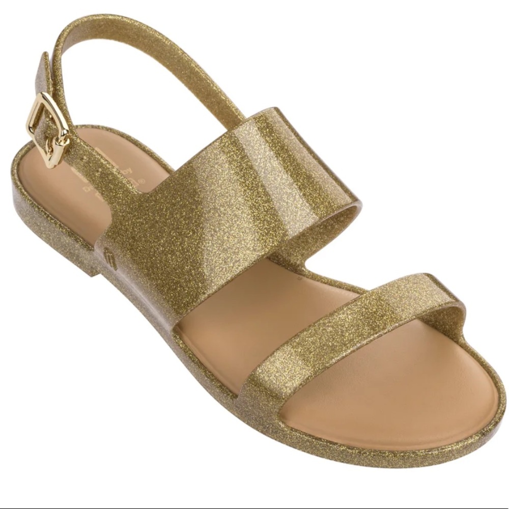 Mini Melissa Kids' Mel Classy Sandal Gold Glitter - Y4